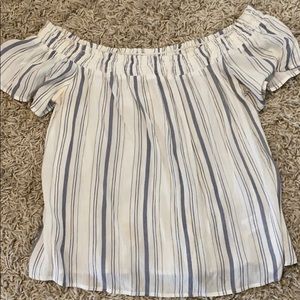 Off the shoulder striped top 3 for $25
